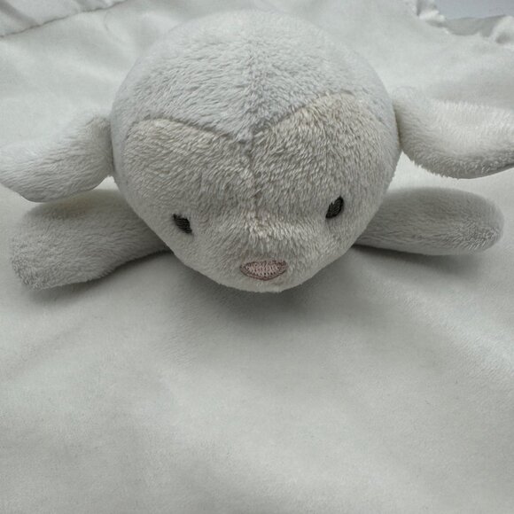 Plush Lamb Baby Blanket Lovey Embroidered Bless This Child By Stepping Stones - Picture 3 of 6